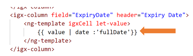 If you are working with date pipe, you can pass parameters as shown If you are working with date pipe, you can pass parameters as shown
