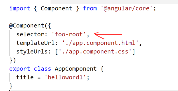 Angular CLI will create project and you will see foo is prefixed, as shown in the below Angular CLI will create project and you will see foo is prefixed, as shown in the below