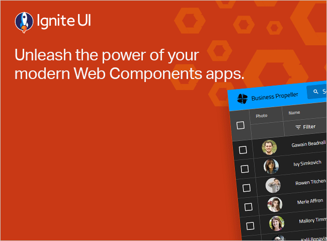 Ignite UI for Web Components benefits