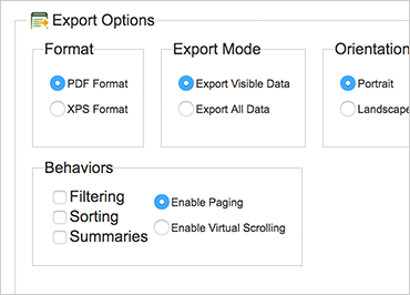 Exportador de documentos ASP.NET