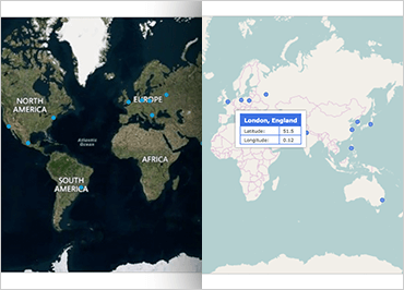 Ignite UI Geographic Map