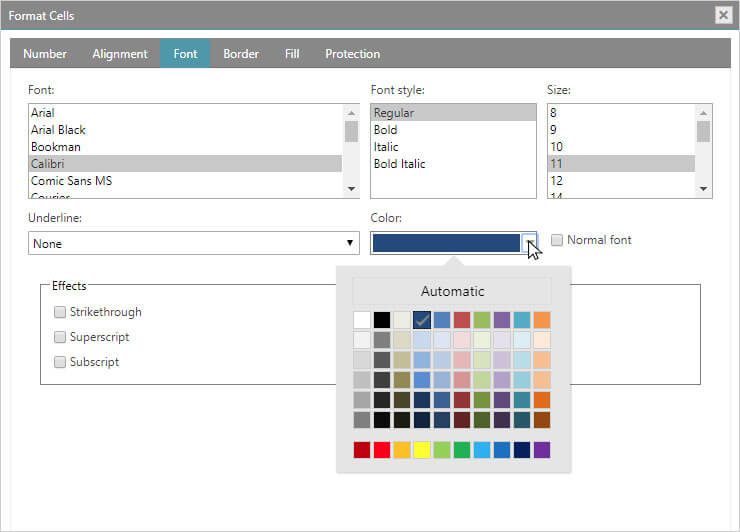 Spreadsheet Component - JavaScript/HTML5 & jQuery | Ignite UI