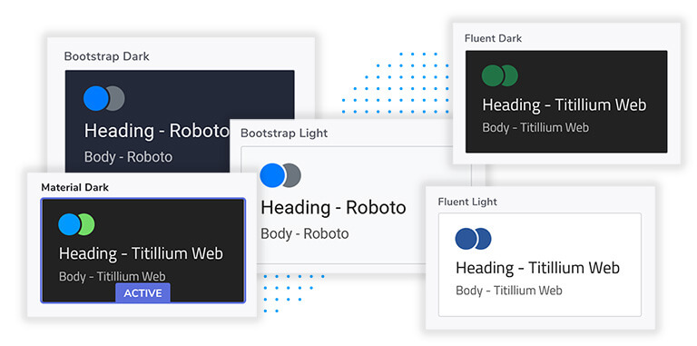 App Builder featuring themes and styling App Builder featuring themes and styling