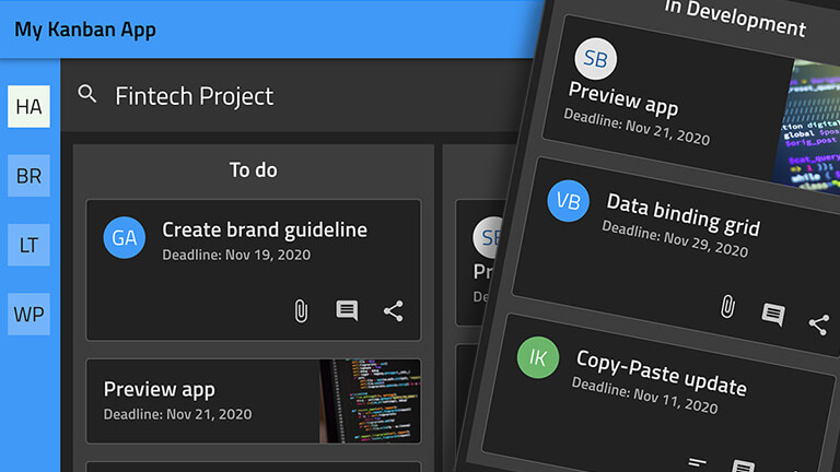 App Dashboard showing team tasks App Dashboard showing team tasks through Angular components via Indigo.Design App Builder