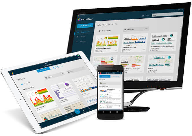 Access your ReportPlus dashboards anytime from any device