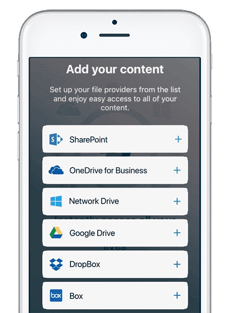 SharePlus file hosting with major providers