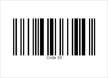 Code39용 WinForms 바코드 제어