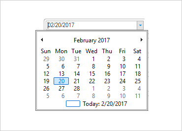 WinForms Calendar