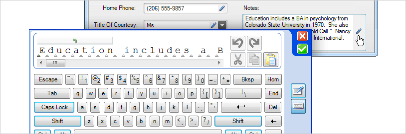WinForms In Place Editing