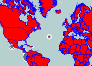 WinForms Geographic Map