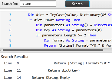 Búsqueda de documentos en WinForms