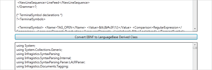 WinForms EBNF Support