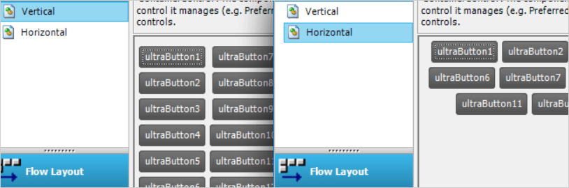 WinForms 레이아웃 관리자 흐름 예