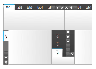 WinForms 탭 방향 옵션