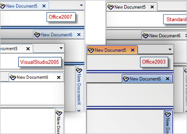 Orientación y estilo de MDI con pestañas de WinForms