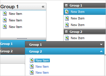 WinForms 사전 구성된 스타일 지정