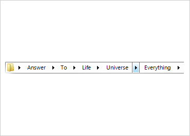 WinForms 탐색 모음 경로