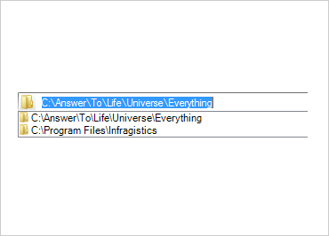 WinForms 탐색 모음 기록