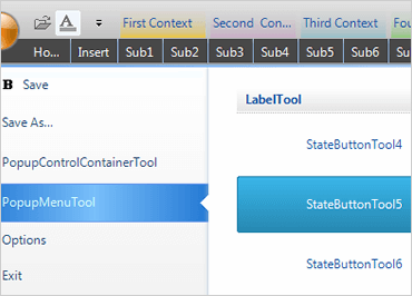 WinForms Toolbar Application Menu