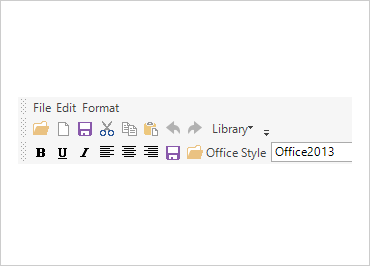 Cinta de WinForms Office 2013