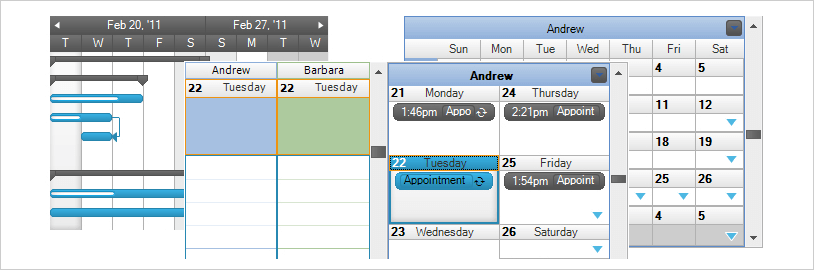 Vistas de programación de WinForms