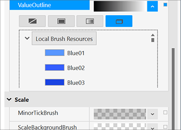 Resource Picker Example for WPF Bullet Graph Control