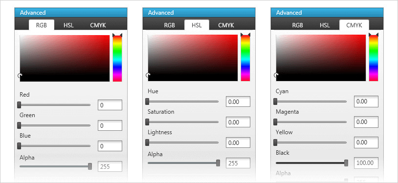Advanced Color Editor