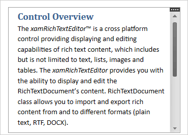 What is rich text editor?