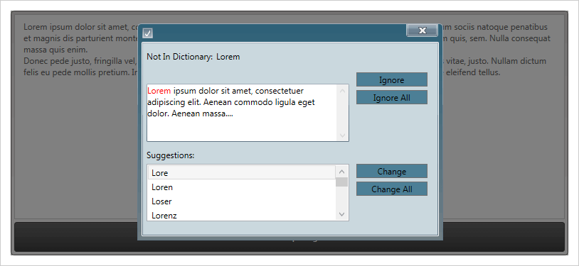 Customizable Dialog