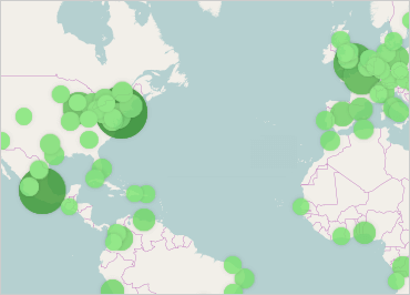 Mapa geográfico de WPF