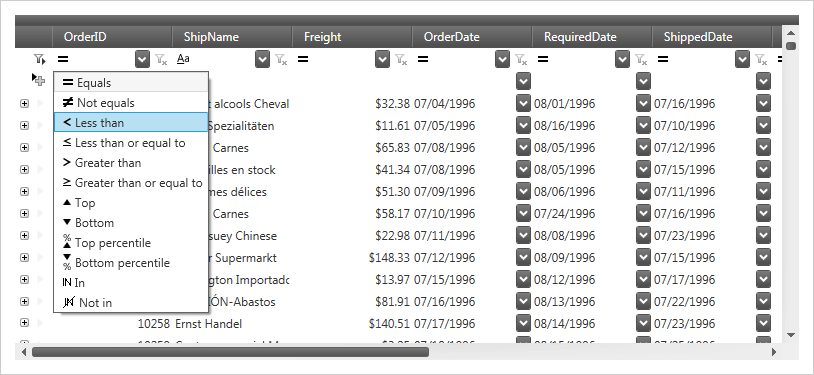 Enhanced Filtering