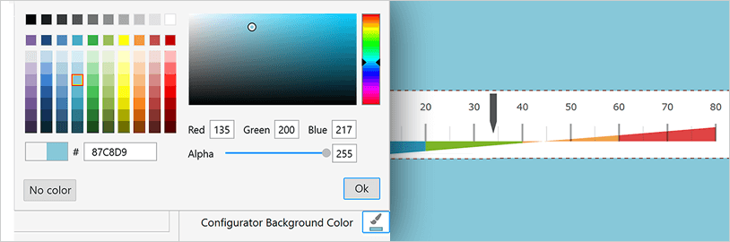 Color Customization for WPF Linear Gauge Control backgrounds