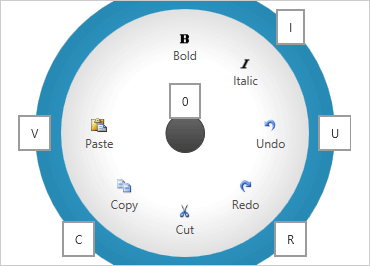 Menú radial de WPF