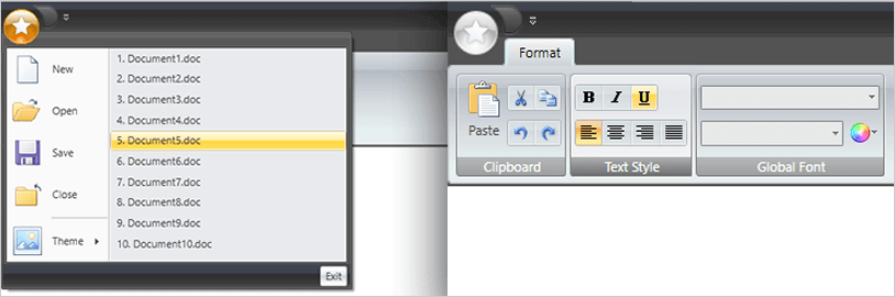 Office 2007 Fluid Ribbon