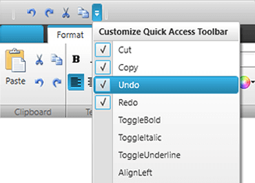 Quick Access Toolbar