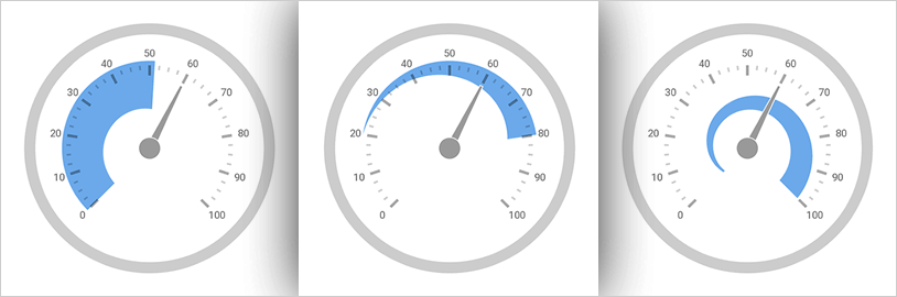 Xamarin 방사형 게이지: 저울