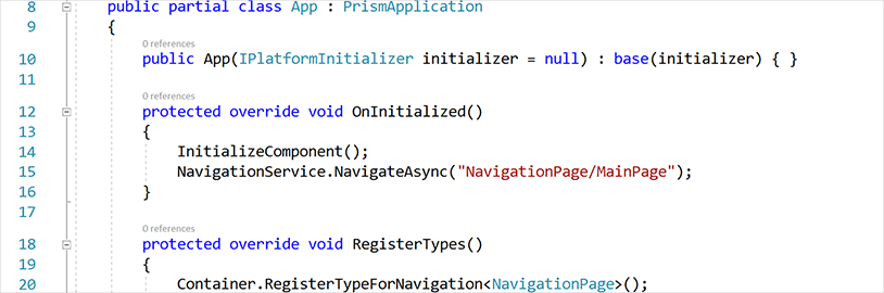 Gráfico de dados Xamarin
