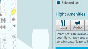 Assentos de linha aérea Wpf