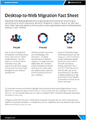 Desktop To Web Application Migration Fact Sheet