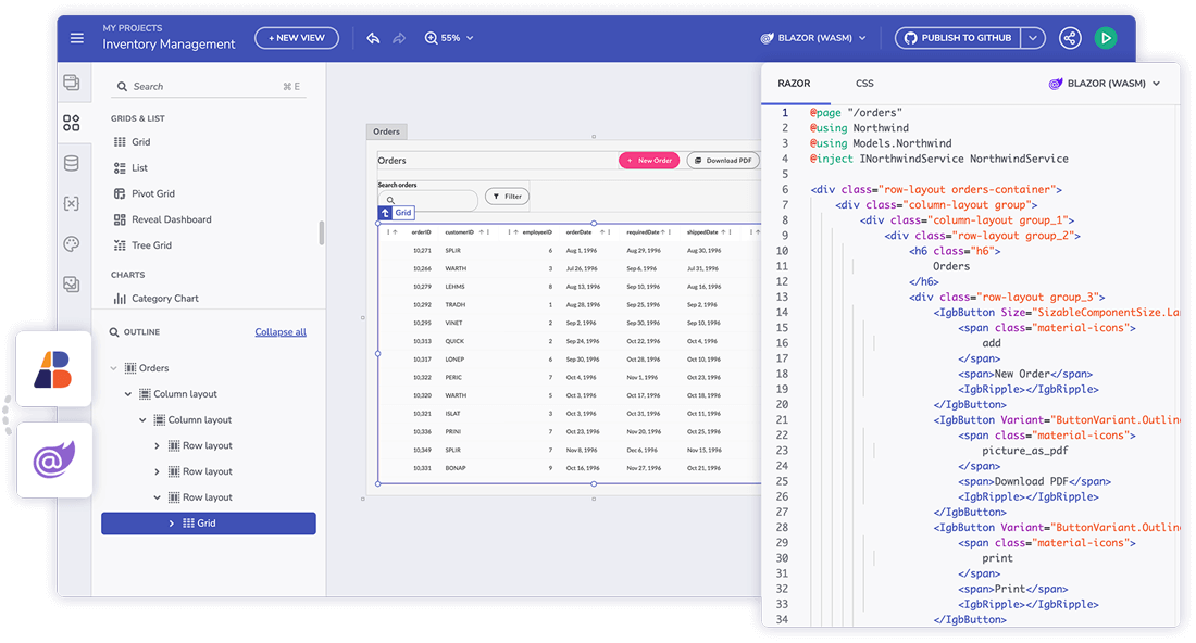 Blazor Code Generation Made Easy With Blazor App Builder™