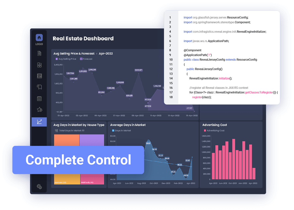 Reveal Embedded Analytics Features with Complete Control from SDK Approach